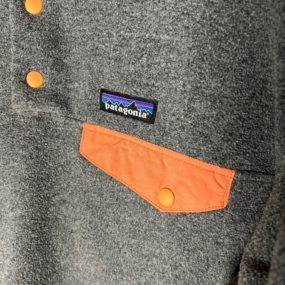 Patagonia Synchilla Snap-T Fleece Pullover Grey Womens XL cozy layer - Picture 3 of 8